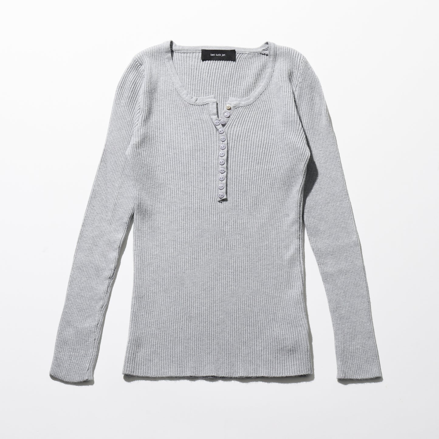 Pearl point rib knit pullover