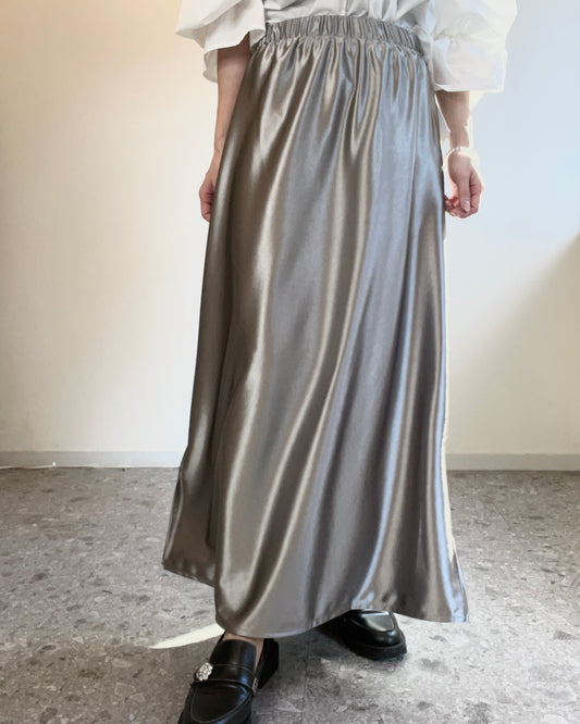 Metallic long skirt