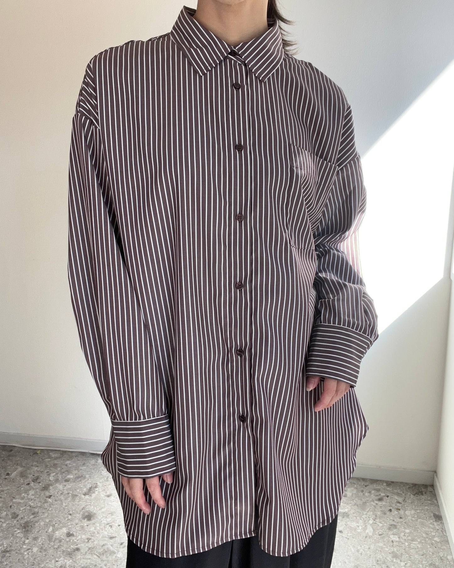 Oversize striped shirt