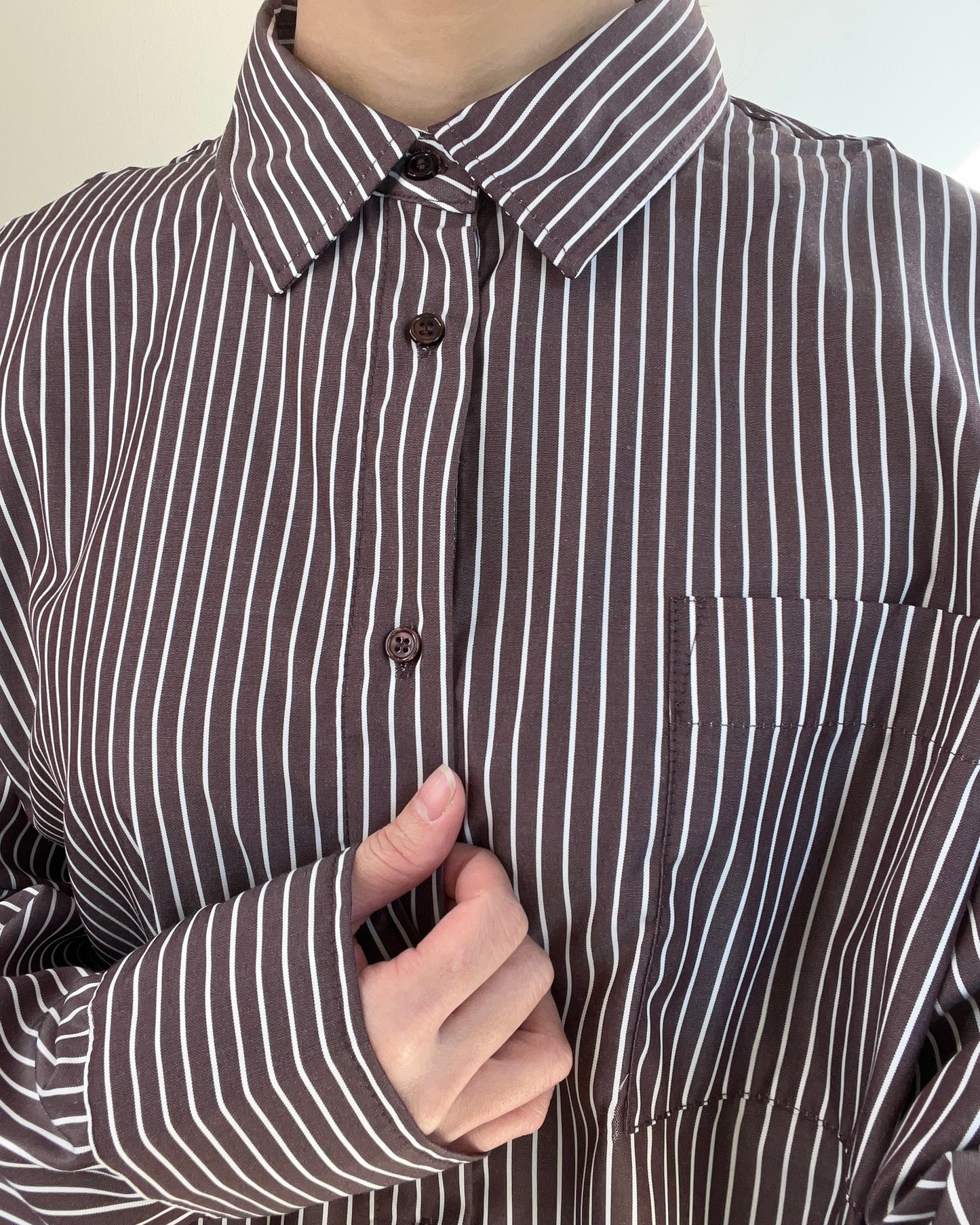 Oversize striped shirt