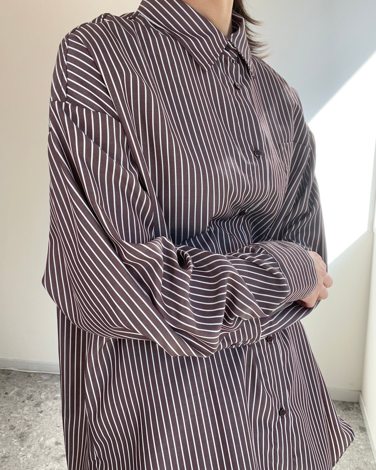 Oversize striped shirt