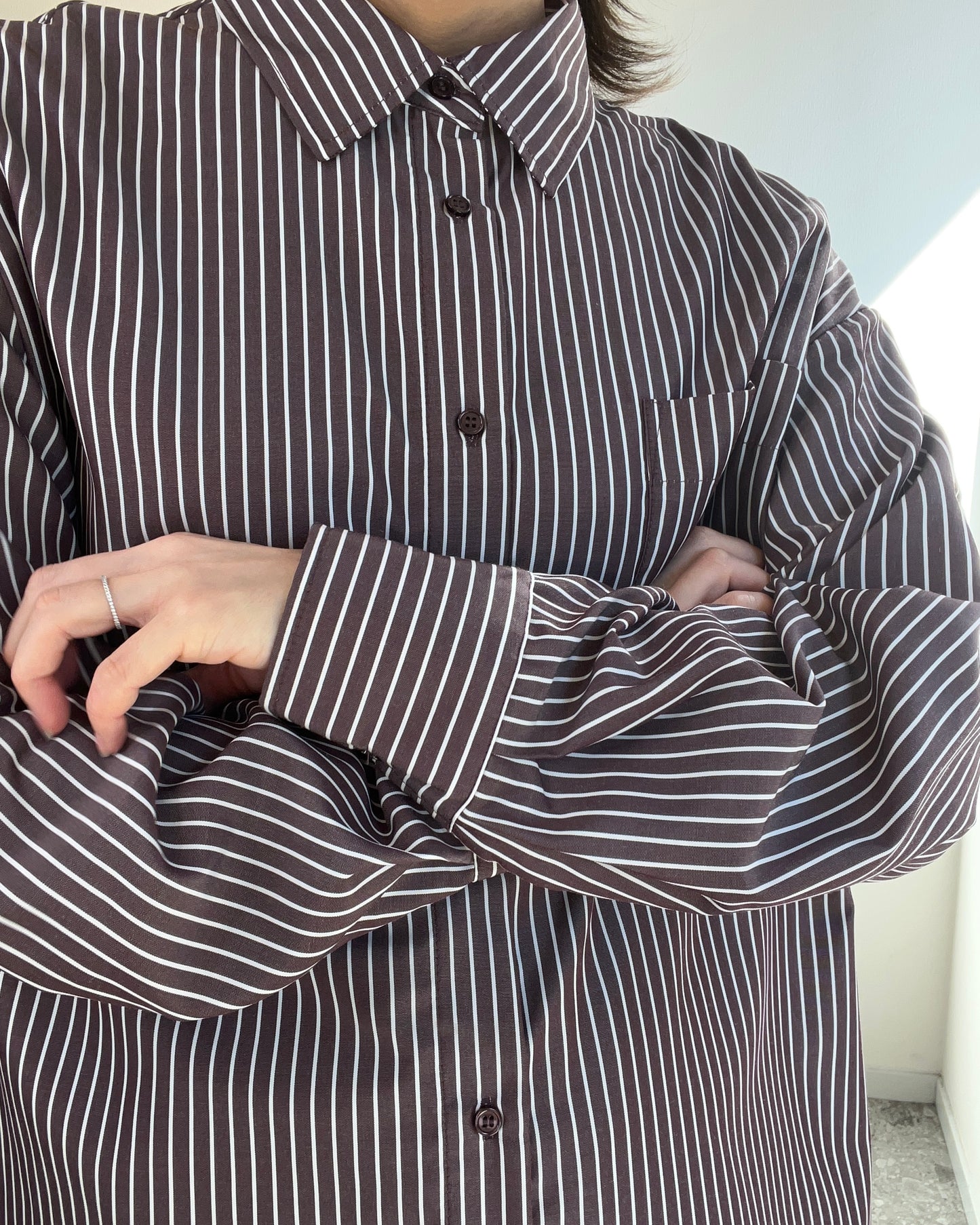 Oversize striped shirt