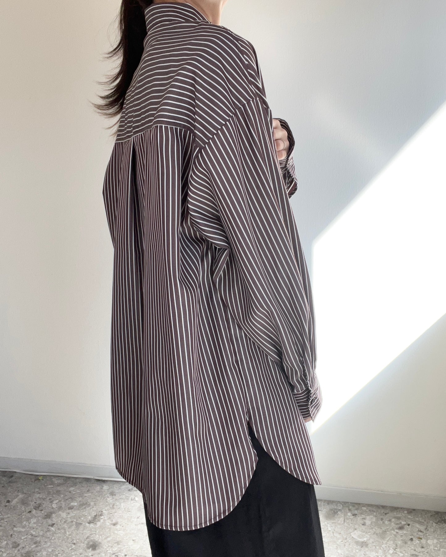 Oversize striped shirt