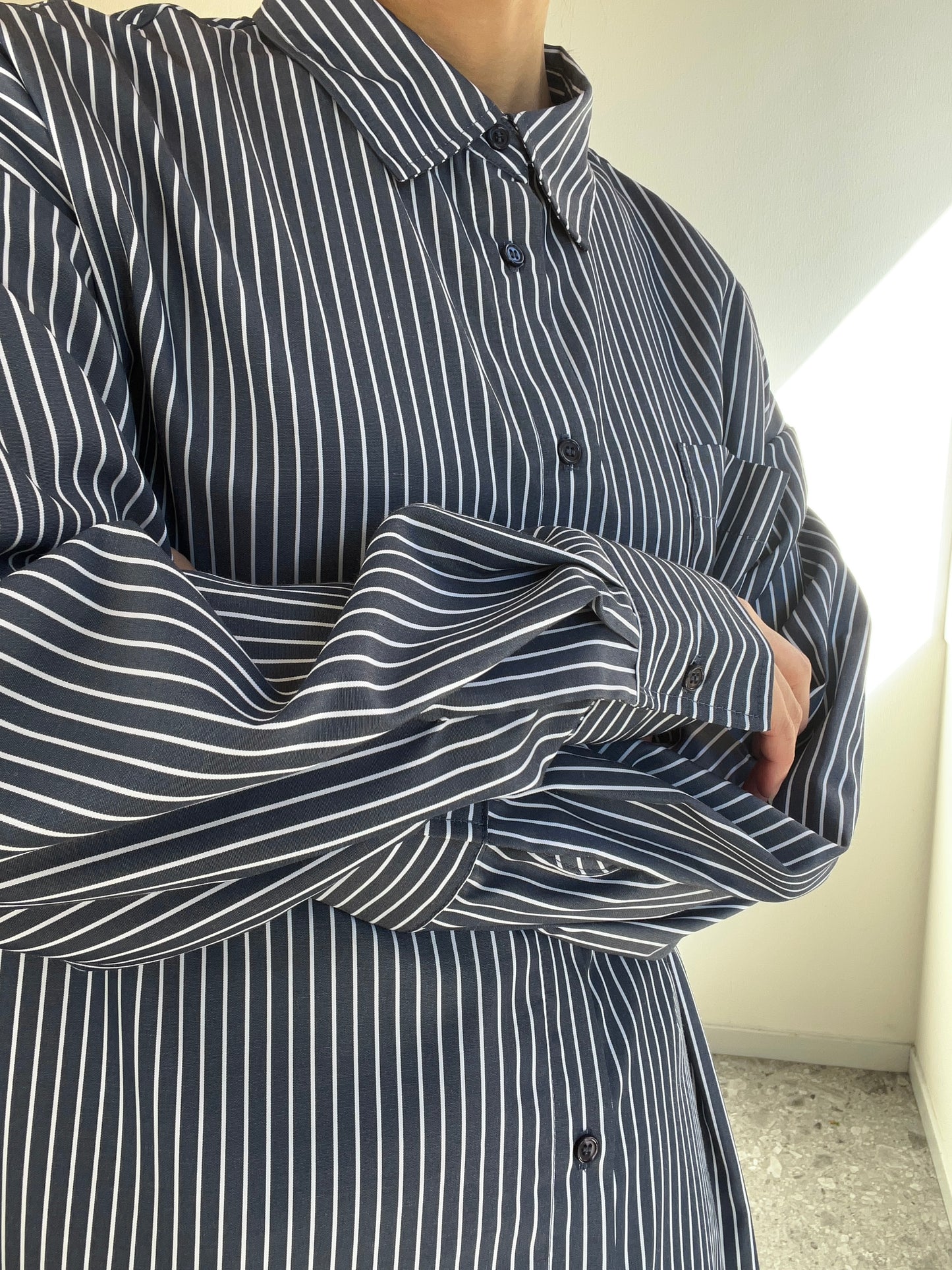 Oversize striped shirt