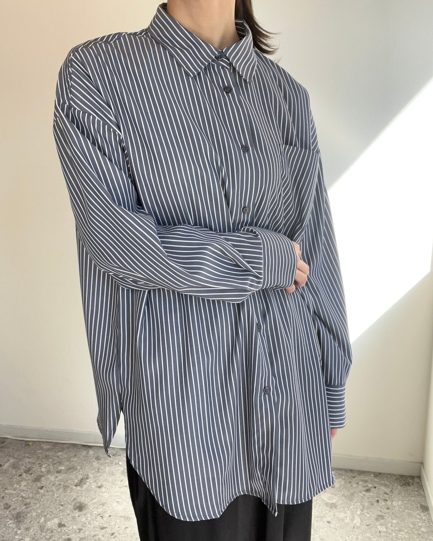 Oversize striped shirt