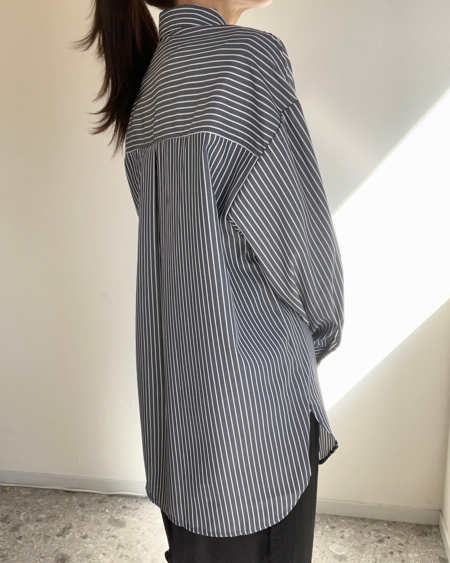 Oversize striped shirt