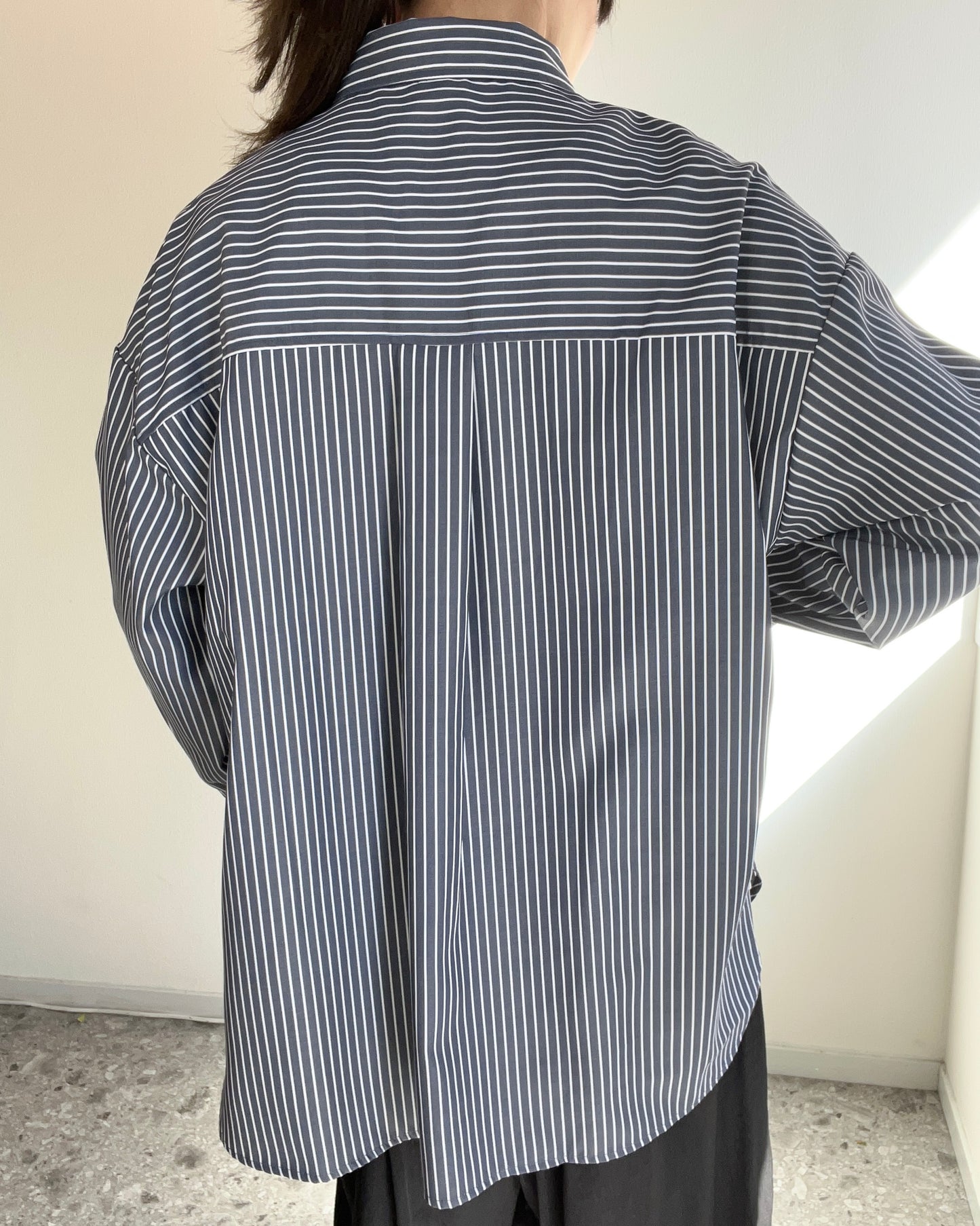 Oversize striped shirt