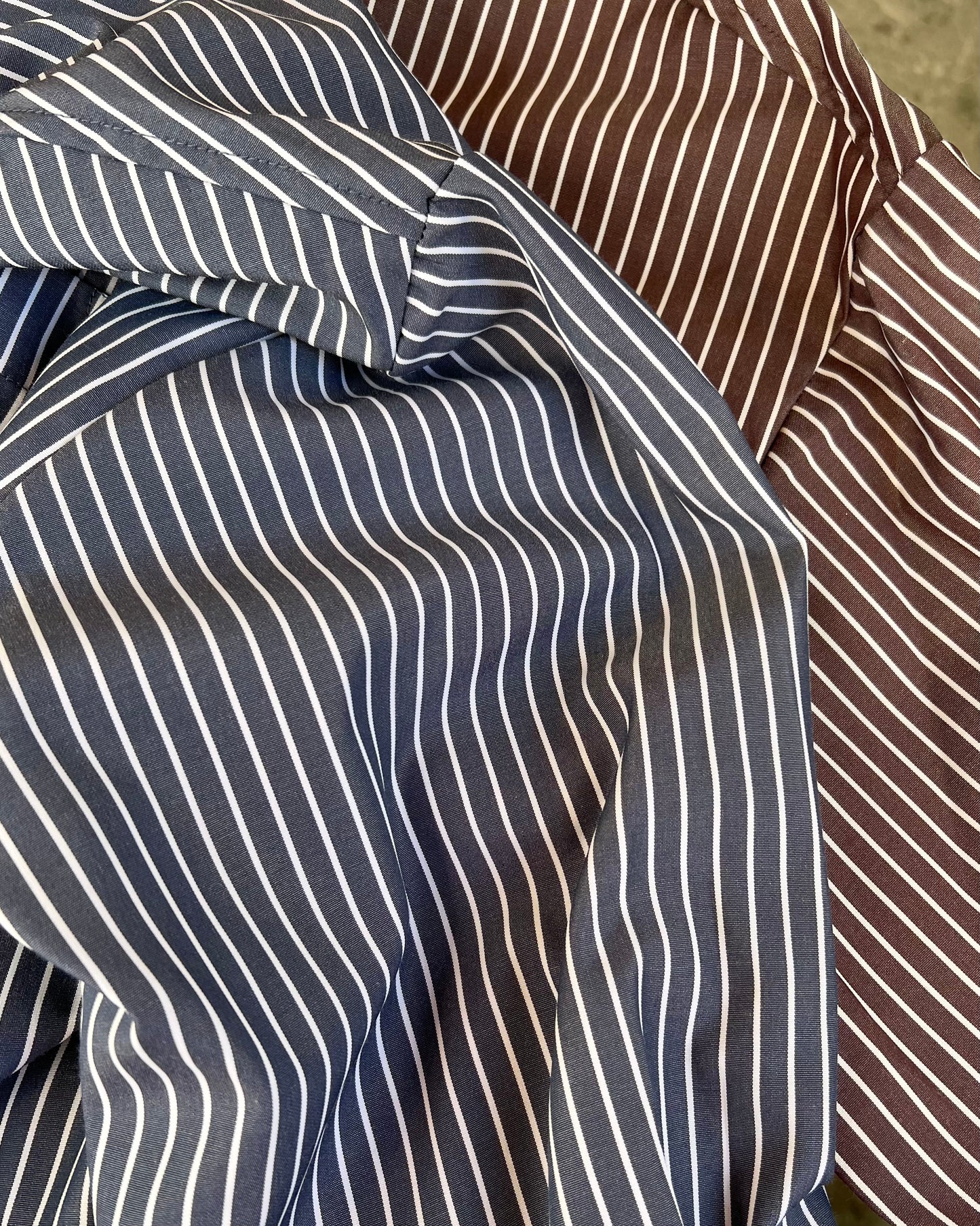 Oversize striped shirt